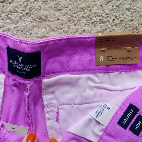 Light orchid purple shorts - Picture 2 of 3